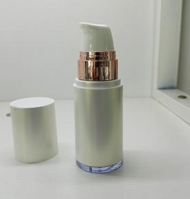 50ml pearl white airless pump food grade cosmetic packaging