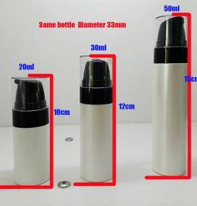 20ML 30ml 50ml pearl white airless pump bottle