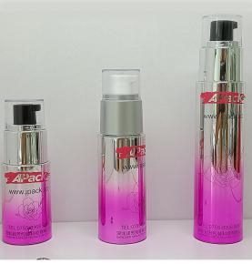 20ml 30ml 50ml electroplating shiny Silver pink airless pump bottle