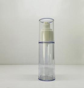 transparent airless pump bottle 30 ml