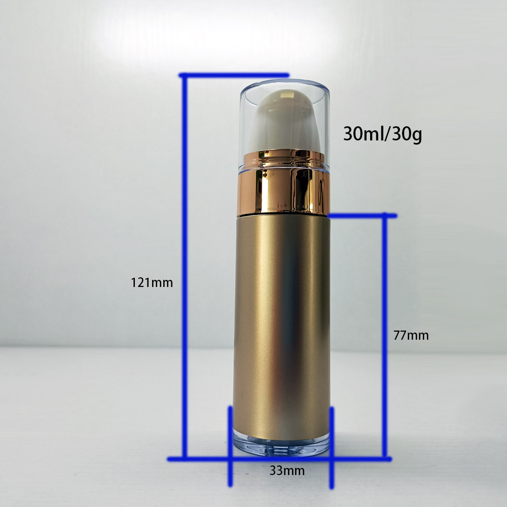 30ml gold airless pump bottle